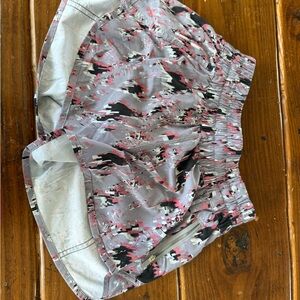 lululemon athletica Gray and Pink Athletic Shorts